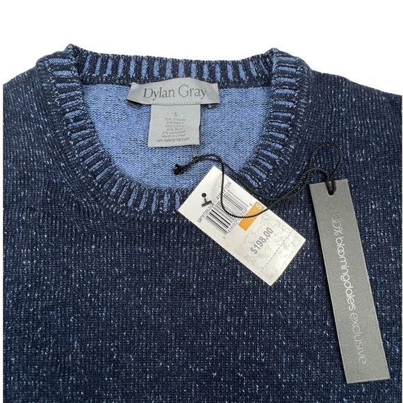 New Dylan Gray Men Blue Sweatshirt Crew Neck Long Sleeve Classic Sweater US S - Picture 7 of 7